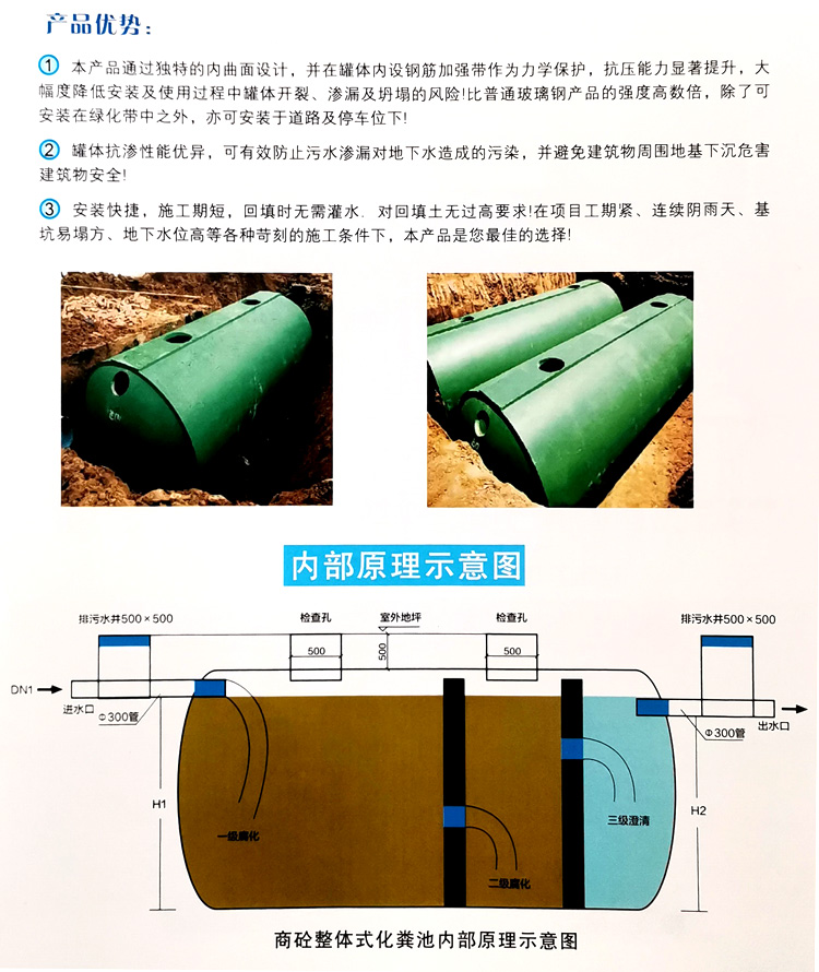 汇川玻璃钢化粪池